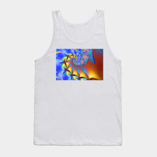 Waves and Fins Fractal Tank Top